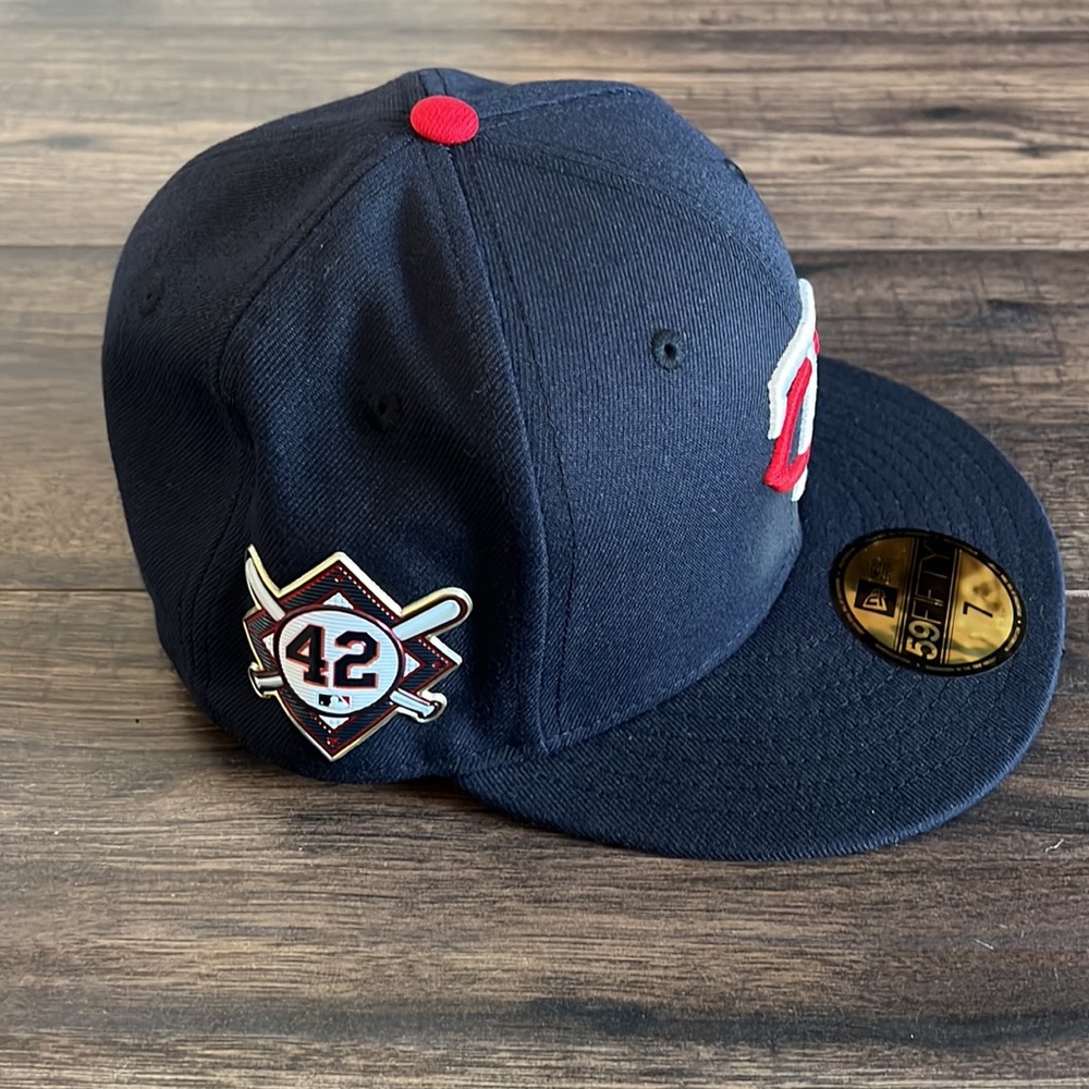 Minnesota Twins New Era Navy Jackie Robinson Day Sidepatch 59FIFTY Fitted Hat - Picture 2 of 8